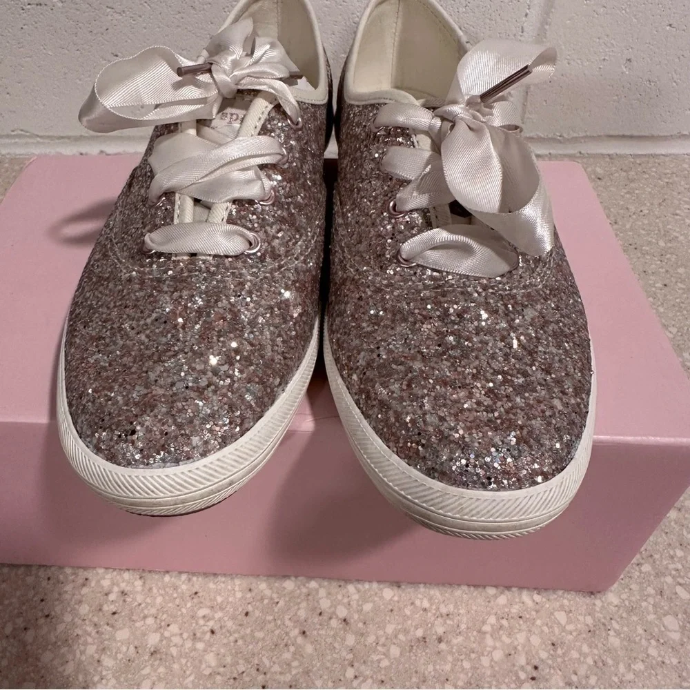 Keds for Kate spade New York Champion Glitter USA 6M Women’s in Box Satin Laces - Picture 7 of 13